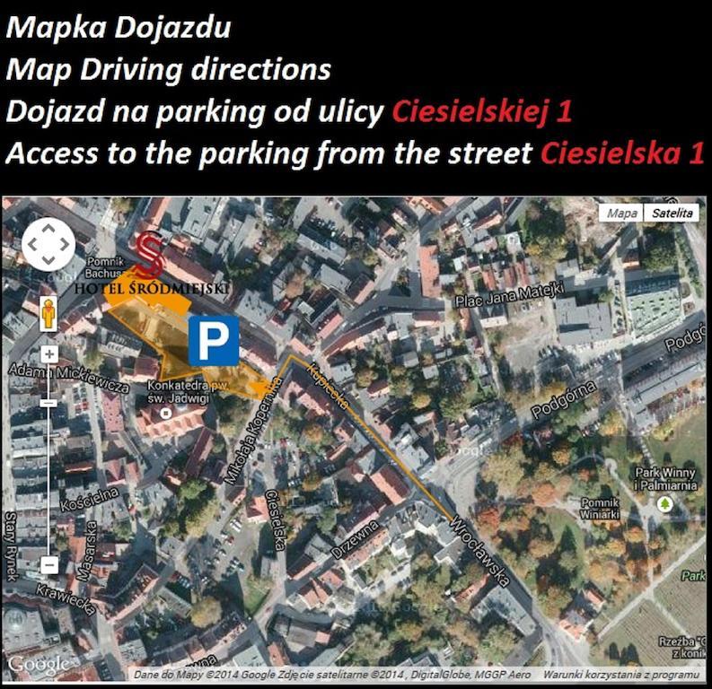Hotel Srodmiejski Жельона Гора Екстериор снимка